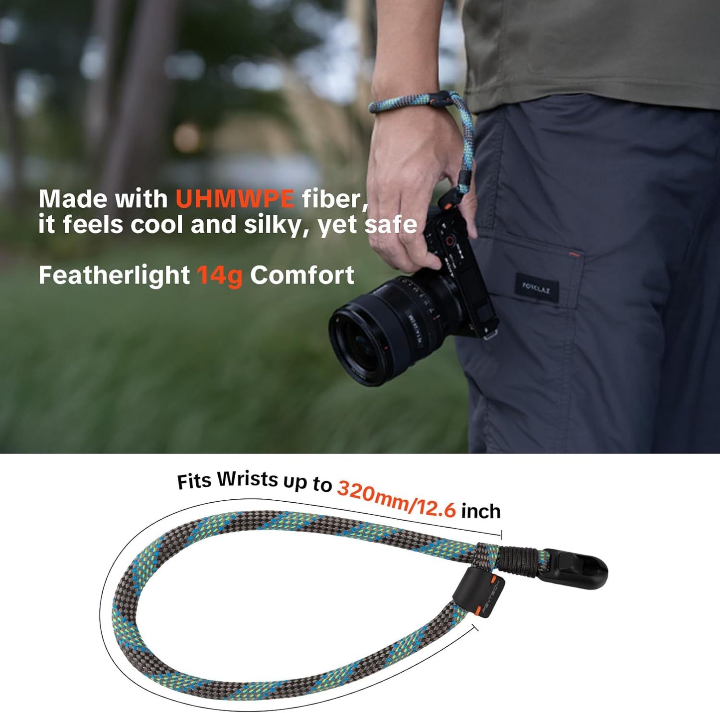 PGYTECH Camera Wrist Strap Slim Photography Accessories (Outdoor, Trendy, Vintage)