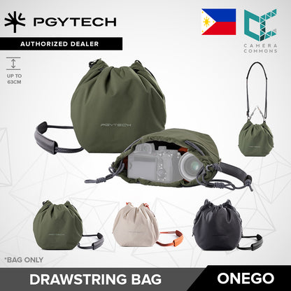 PGYTECH OneGo Drawstring Camera Sling Bag Small Pouch (Forest/Ivory)