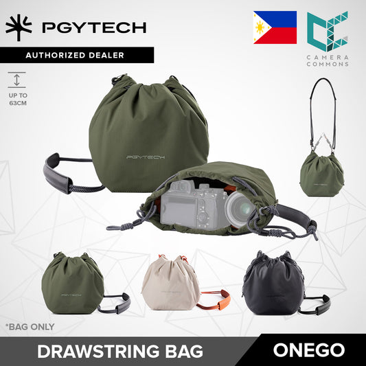 PGYTECH OneGo Drawstring Camera Sling Bag Small Pouch (Forest/Ivory)