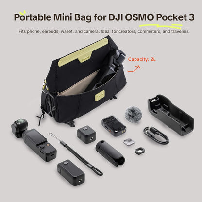 PGYTECH OneGo Pocket Camera Sling Bag 2L for DJI Osmo Pocket and Action Cameras