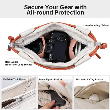 PGYTECH OneGo Rope Strap Camera Sling Bag Expandable Design with Padded Dividers