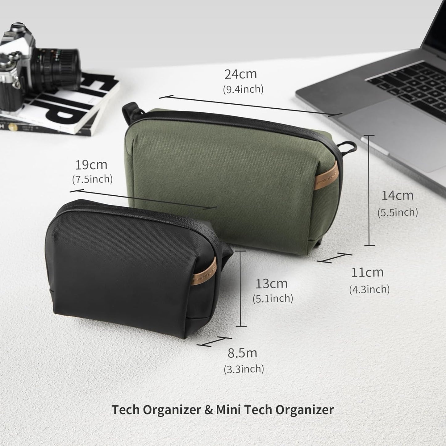 PGYTECH Tech Smart Organizer Portable Pouch for Camera Accessories Clamshell Opening