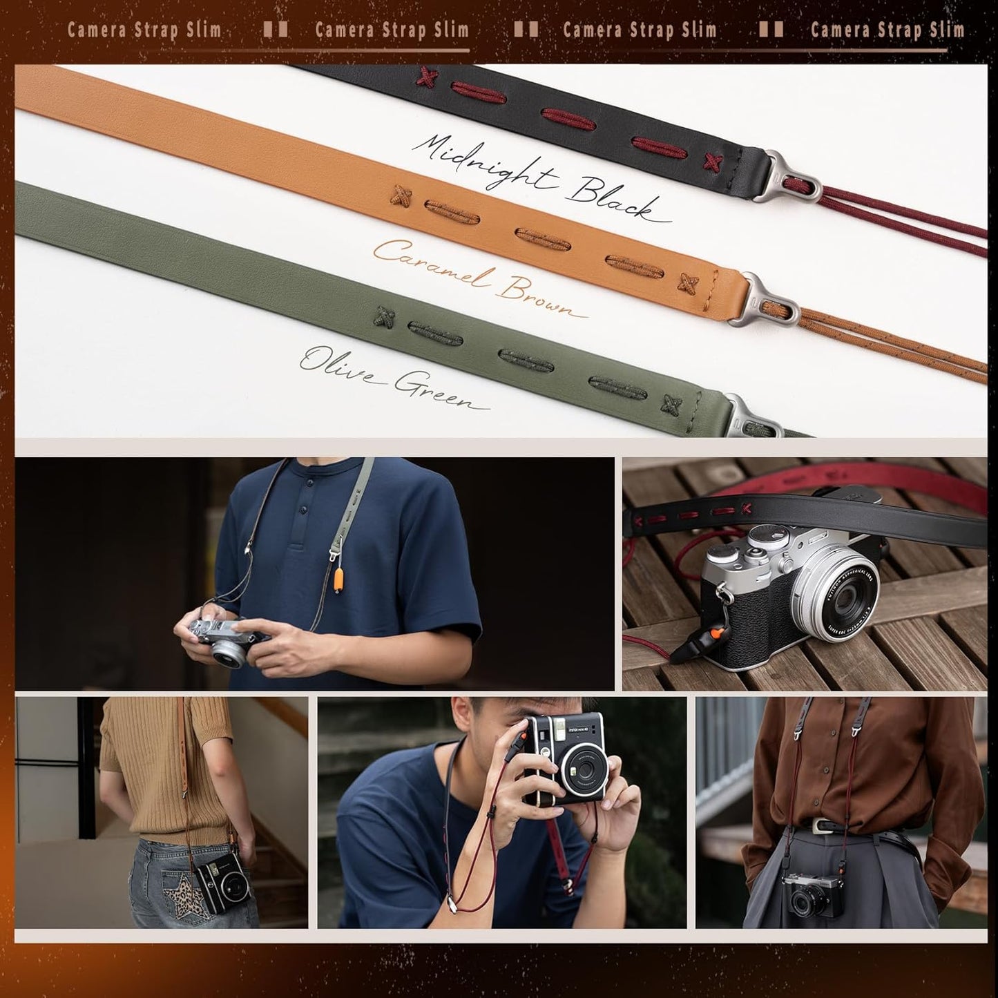 PGYTECH Camera Shoulder Strap Slim Photography Accessories (Outdoor, Trendy, Vintage)