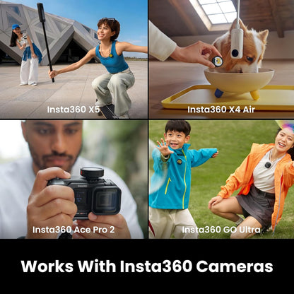 Insta360 Mic Pro Wireless Microphone Audio System (2.4 GHz) Direct Pairing