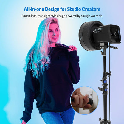 Aputure Amaran Ray RGB LED Monolight (60c / 120c / 360c / 660c) Studio Lighting Equipment