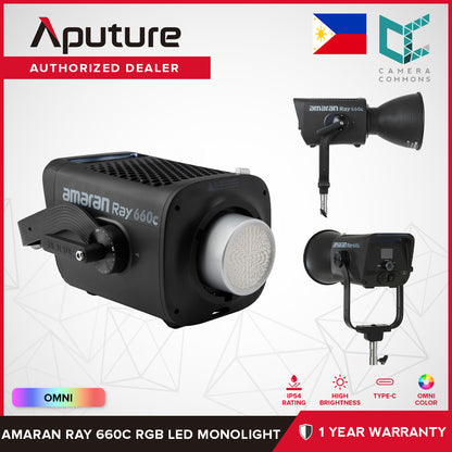 Aputure Amaran Ray RGB LED Monolight (60c / 120c / 360c / 660c) Studio Lighting Equipment