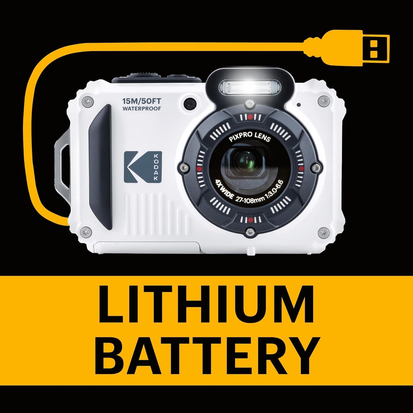 Kodak PIXPRO WPZ2 Digital Waterproof Camera Full HD 1080p 30fps Panoramic Mode