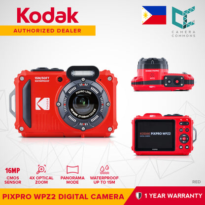 Kodak PIXPRO WPZ2 Digital Waterproof Camera Full HD 1080p 30fps Panoramic Mode