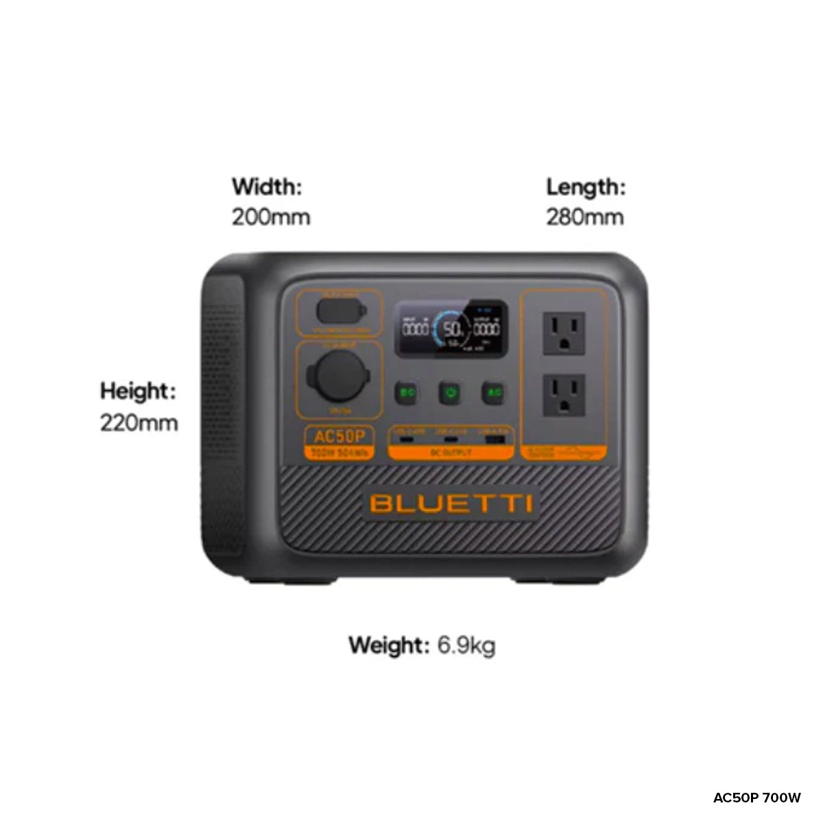 BLUETTI AC2P 300W / AC50P 700W / AC70P 1000W Portable Power Station Travel Outdoor Generator