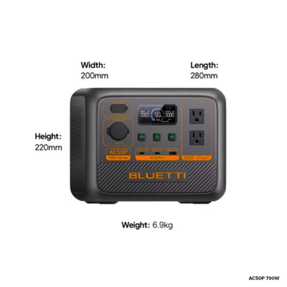BLUETTI AC2P 300W / AC50P 700W / AC70P 1000W Portable Power Station Travel Outdoor Generator