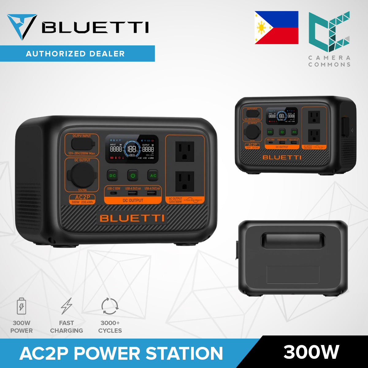 BLUETTI AC2P 300W / AC50P 700W / AC70P 1000W Portable Power Station Travel Outdoor Generator