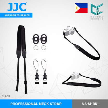 JJC NS-M1BKII Professional Neck Strap Adjustable Neoprene for DSLR Mirrorless Camera Accessories