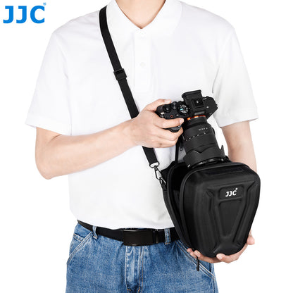 JJC HSCC-1 Hard-Shell Camera Case with Strap for Mirrorless or Compact DSLR Cameras Bag Accessories