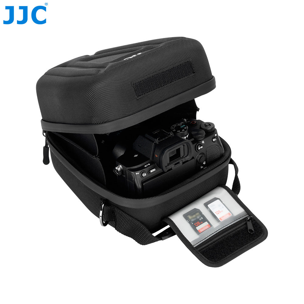 JJC HSCC-1 Hard-Shell Camera Case with Strap for Mirrorless or Compact DSLR Cameras Bag Accessories