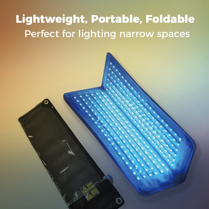 NICEFOTO Collapsible Roll Flex Rectangular Light with Softbox Grid Portable Studio Equipment