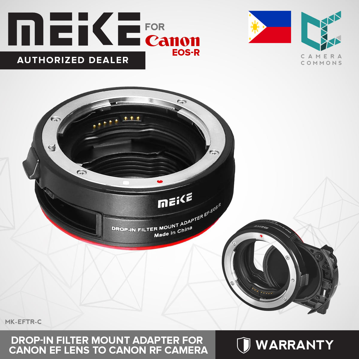 MEIKE Drop-In Filter Mount Adapter for Canon EF Lens to Canon RF-Mount Cameras Accessories MK-EFTR-C
