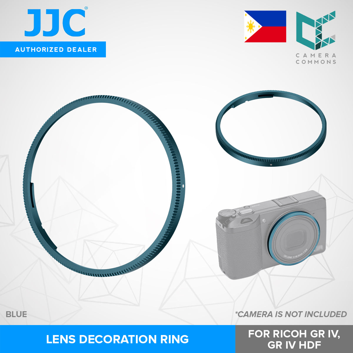 JJC RN-GR4 Lens Decoration Ring for Ricoh GR IV / GR IV HDF Camera Lens Accessories