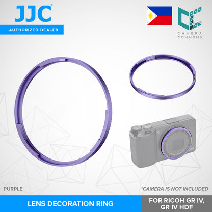 JJC RN-GR4 Lens Decoration Ring for Ricoh GR IV / GR IV HDF Camera Lens Accessories