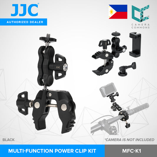 JJC MFC-K1 Multi-Function Power Clip Kit Adapter for Action Cameras and Smartphone Accessories