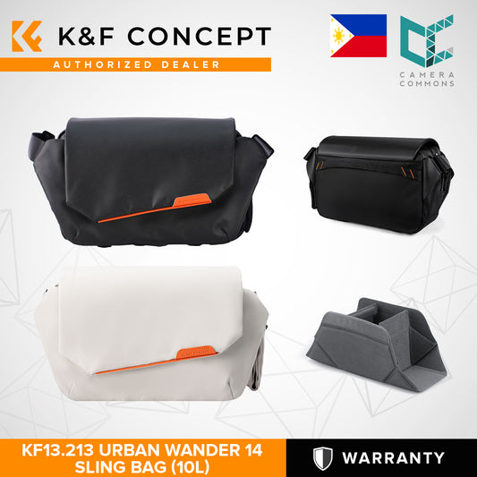 K&F Concept Urban Wander 14 Camera Sling Bag 10L Black / Off-White KF13.213