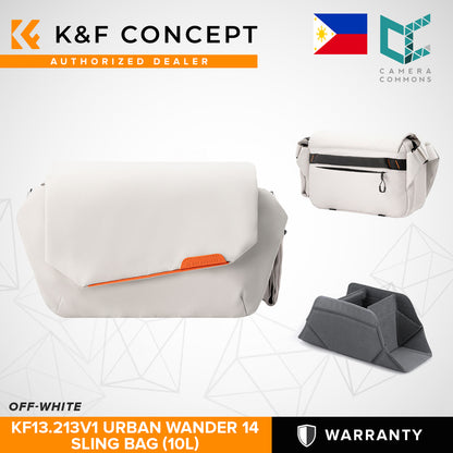 K&F Concept Urban Wander 14 Camera Sling Bag 10L Black / Off-White KF13.213