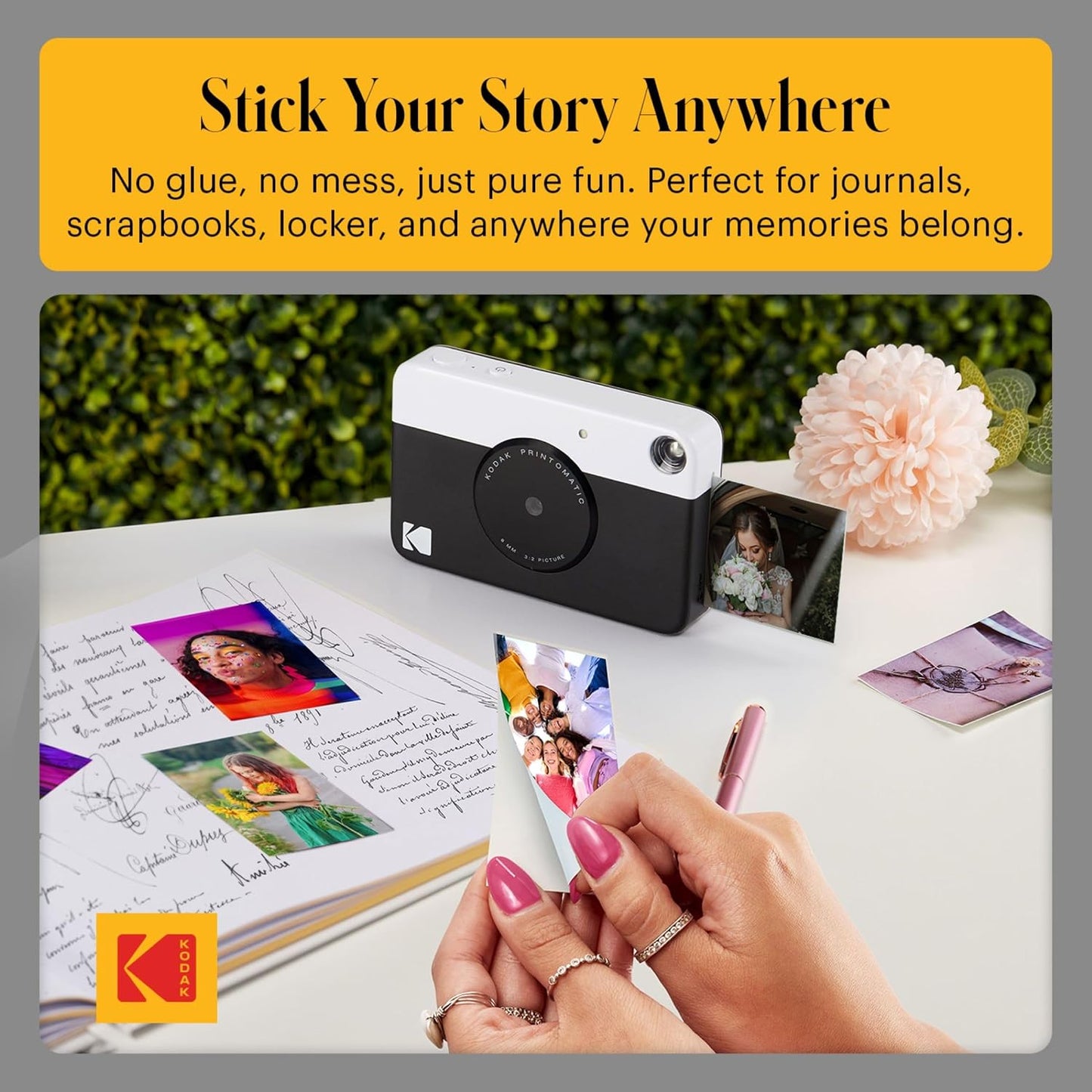 Kodak PRINTOMATIC Digital and Instant Camera Full-Color Print 5MP 2x3"