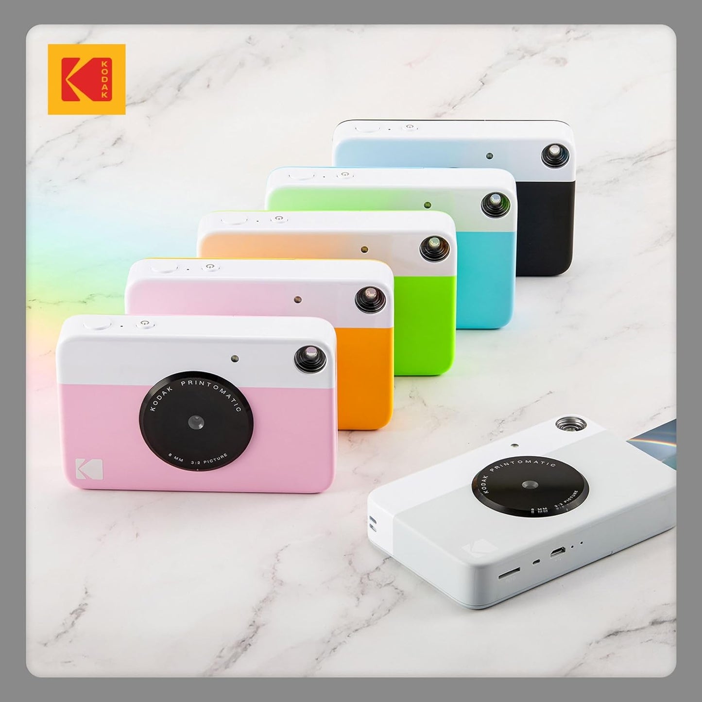 Kodak PRINTOMATIC Digital and Instant Camera Full-Color Print 5MP 2x3"