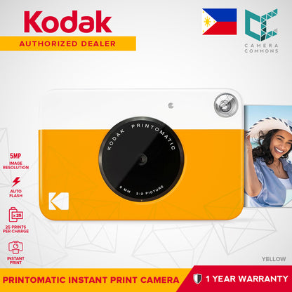 Kodak PRINTOMATIC Digital and Instant Camera Full-Color Print 5MP 2x3"