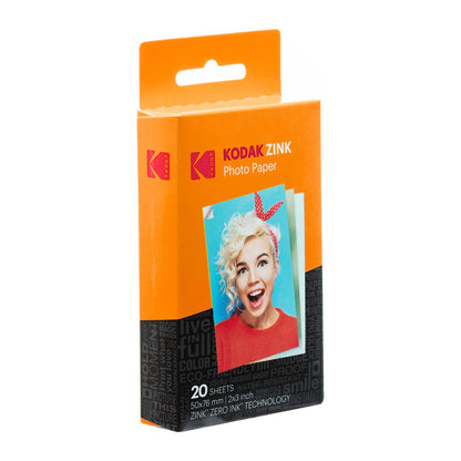 Kodak ZINK Sticker Photo Paper 2 x 3" (20 Sheets / 50 Sheets) for Digital Instant Camera