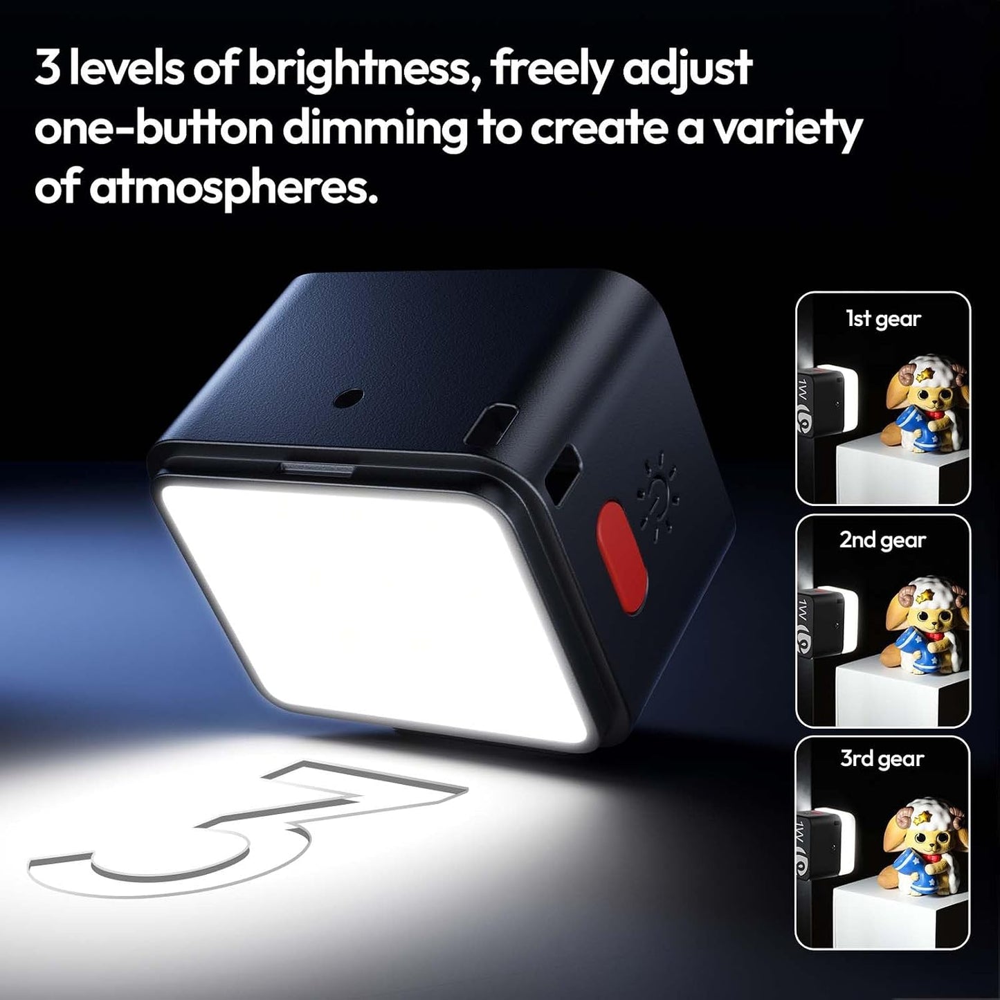 Ulanzi DG01 Cube Light Mini Compact Vlog Photo Lighting 500mAh 3.7V Built-In Battery Cold Shoe Base