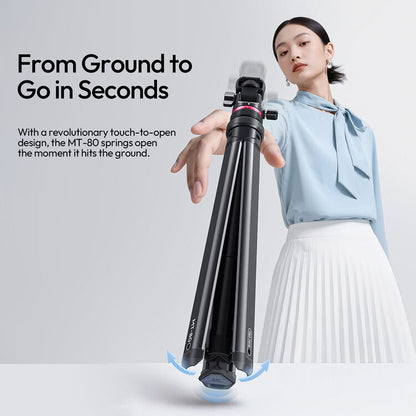 Ulanzi MT-80 Auto-Open Tripod (213cm) Photography Videography Camera Accessories