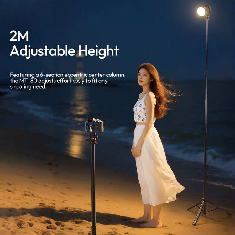 Ulanzi MT-80 Auto-Open Tripod (213cm) Photography Videography Camera Accessories