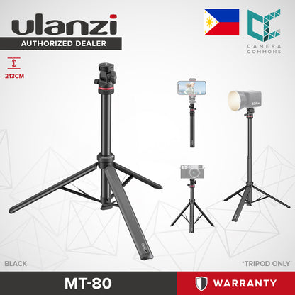 Ulanzi MT-80 Auto-Open Tripod (213cm) Photography Videography Camera Accessories