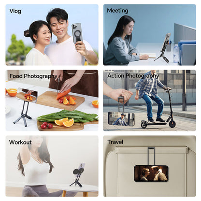 Ulanzi MA38 MagLock Mobile Phone Photography Stand MagSafe Mount 180° Rotatable Aluminum Alloy