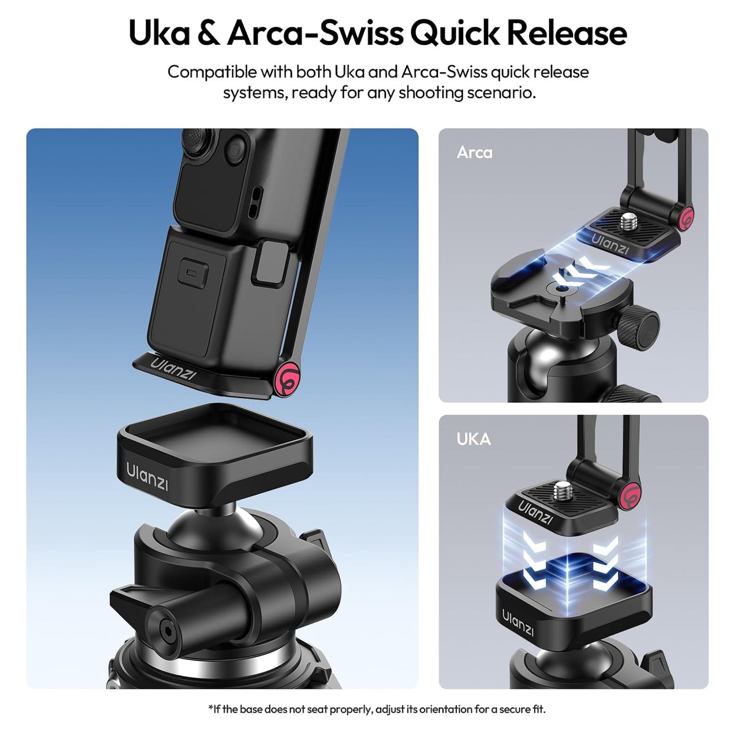 Ulanzi MA66 Magnetic Quick Release Mini Camera Tripod for DJI OSMO Pocket 3