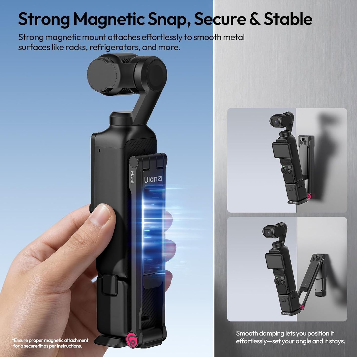Ulanzi MA66 Magnetic Quick Release Mini Camera Tripod for DJI OSMO Pocket 3