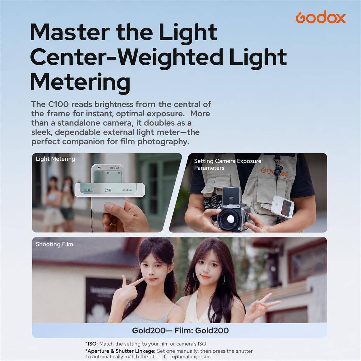 Godox C100 Mini Camera with Transparent Viewfinder Portable Compact for Photo & Video
