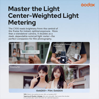 Godox C100 Mini Camera with Transparent Viewfinder Portable Compact for Photo & Video