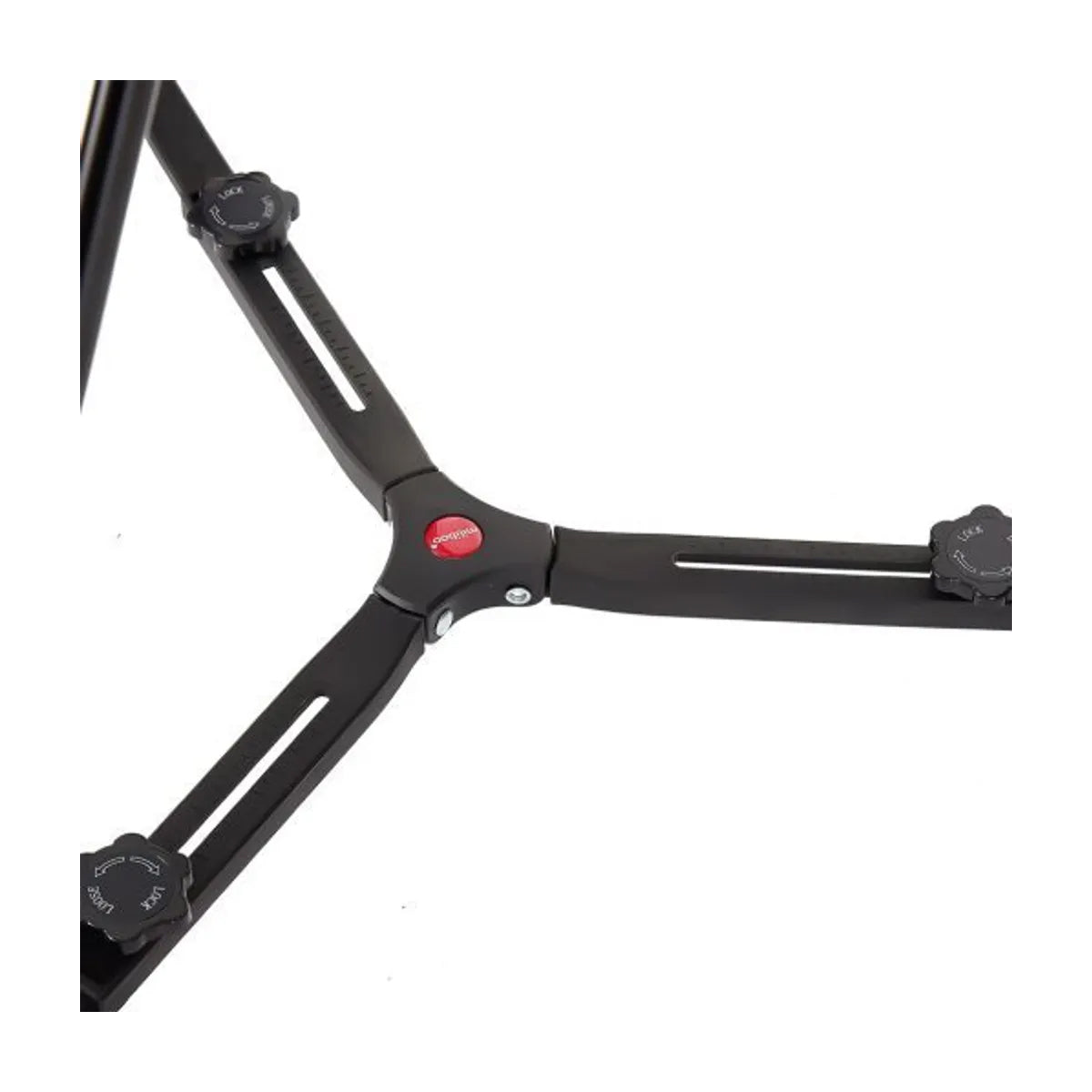 Miliboo MTT608A Short Kit Professional Aluminum Alloy Video Tripod with Fluid Head and Mid Spreader
