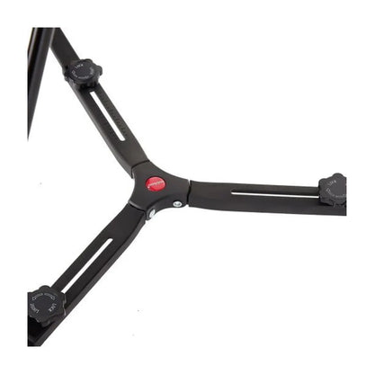 Miliboo MTT608A Short Kit Professional Aluminum Alloy Video Tripod with Fluid Head and Mid Spreader
