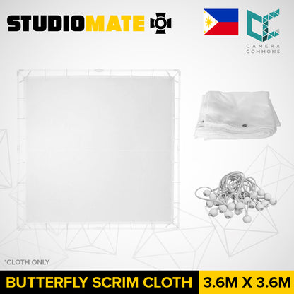 STUDIOMATE White Cloth for Butterfly Scrim Accessories Photography Video Studio Camera Equipment