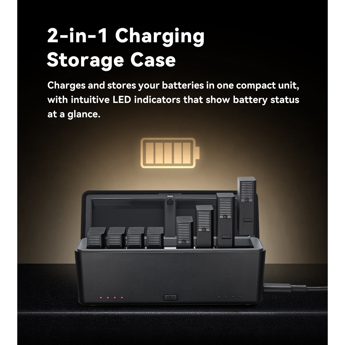 Godox STA-CH08 Charging Case Charger for SkyTalk Air Batteries Headset System Camera Accessories
