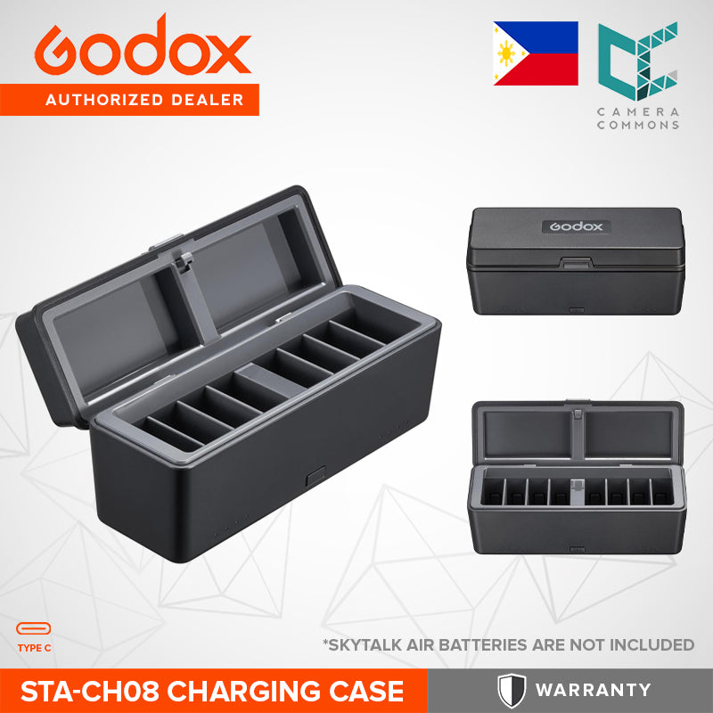 Godox STA-CH08 Charging Case Charger for SkyTalk Air Batteries Headset System Camera Accessories