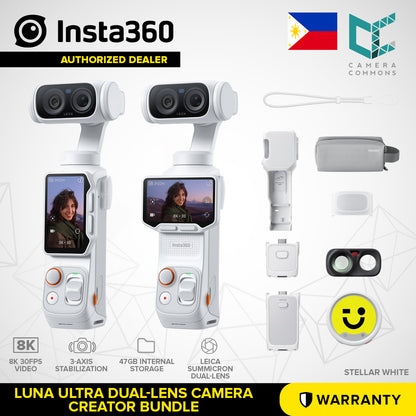 Insta360 Luna Ultra Dual-Lens Gimbal Camera (Standard Combo/Creator Bundle) 8K Dual Leica Lenses