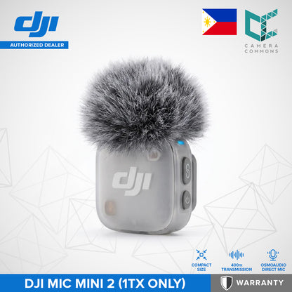 DJI Mic Mini 2 Compact Wireless Microphone Audio System for Camera & Smartphone