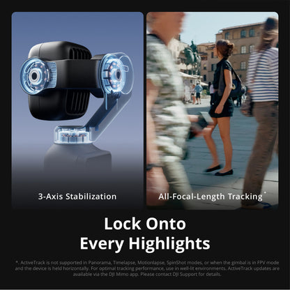 DJI Osmo Pocket 4P 4K Gimbal Camera 240fps Slow Motion Rotating OLED Touchscreen Vlog Dual Cam