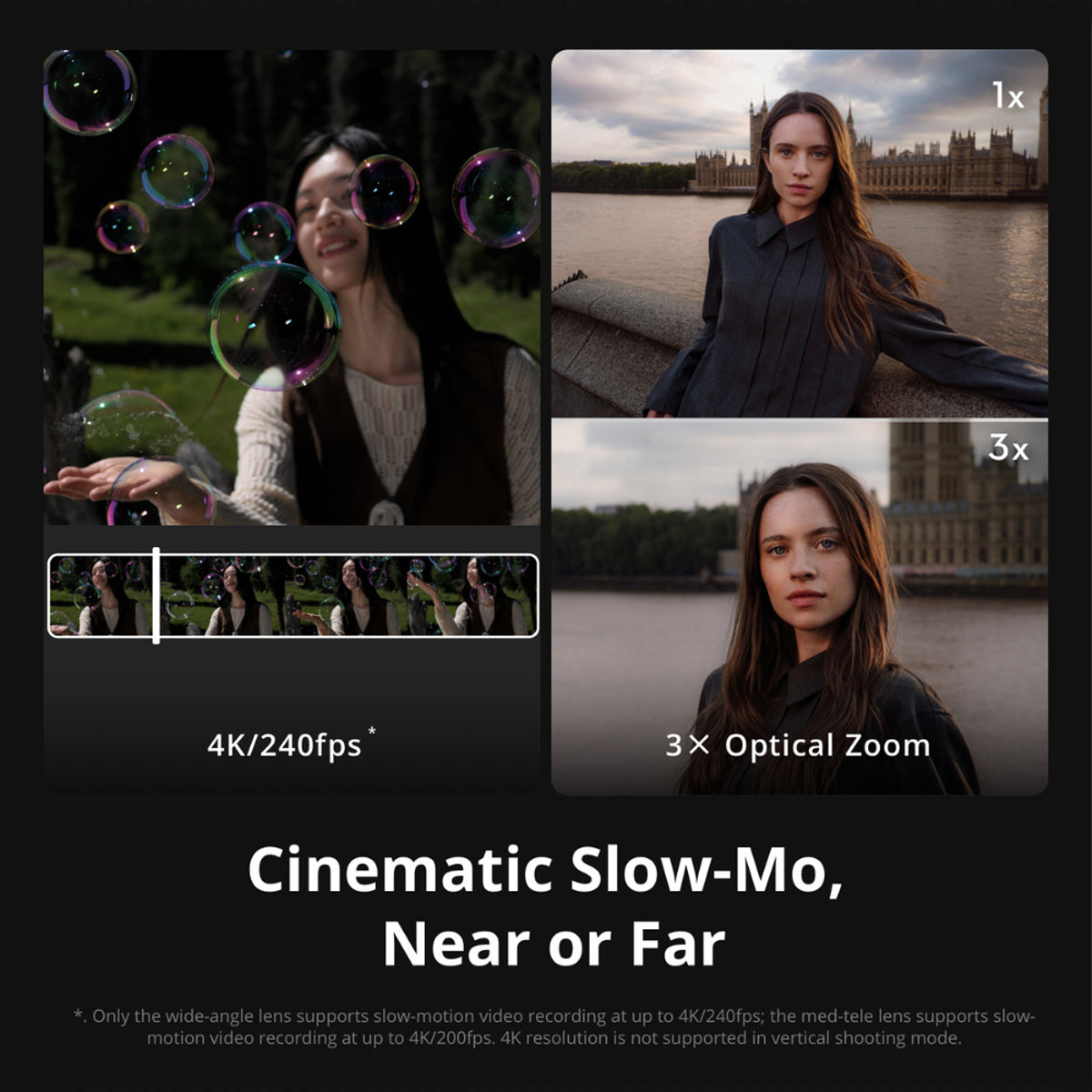 DJI Osmo Pocket 4P 4K Gimbal Camera 240fps Slow Motion Rotating OLED Touchscreen Vlog Dual Cam
