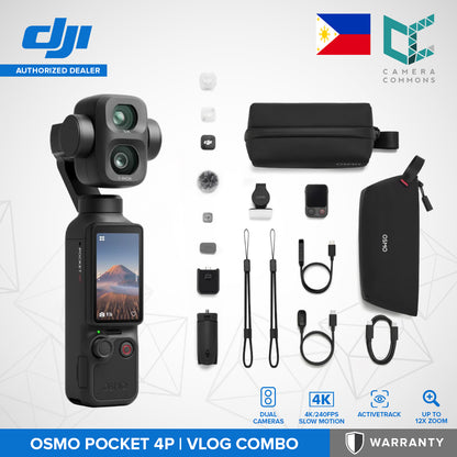DJI Osmo Pocket 4P 4K Gimbal Camera 240fps Slow Motion Rotating OLED Touchscreen Vlog Dual Cam