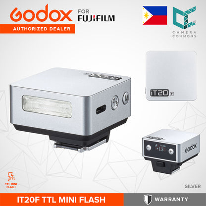 Godox iT20 TTL Mini Flash Built-In USB-C Lightweight Design Compact Shoe-Mounted On-Camera