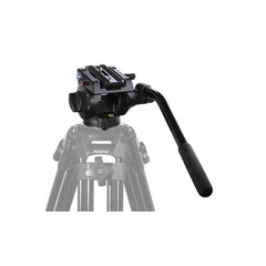 Miliboo MYT801 Fluid Head with 75mm Flat Base and Handle for Tripod